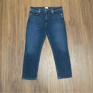 Citizen’s of Humanity Isola Cropped Straight Leg Jeans mid rise